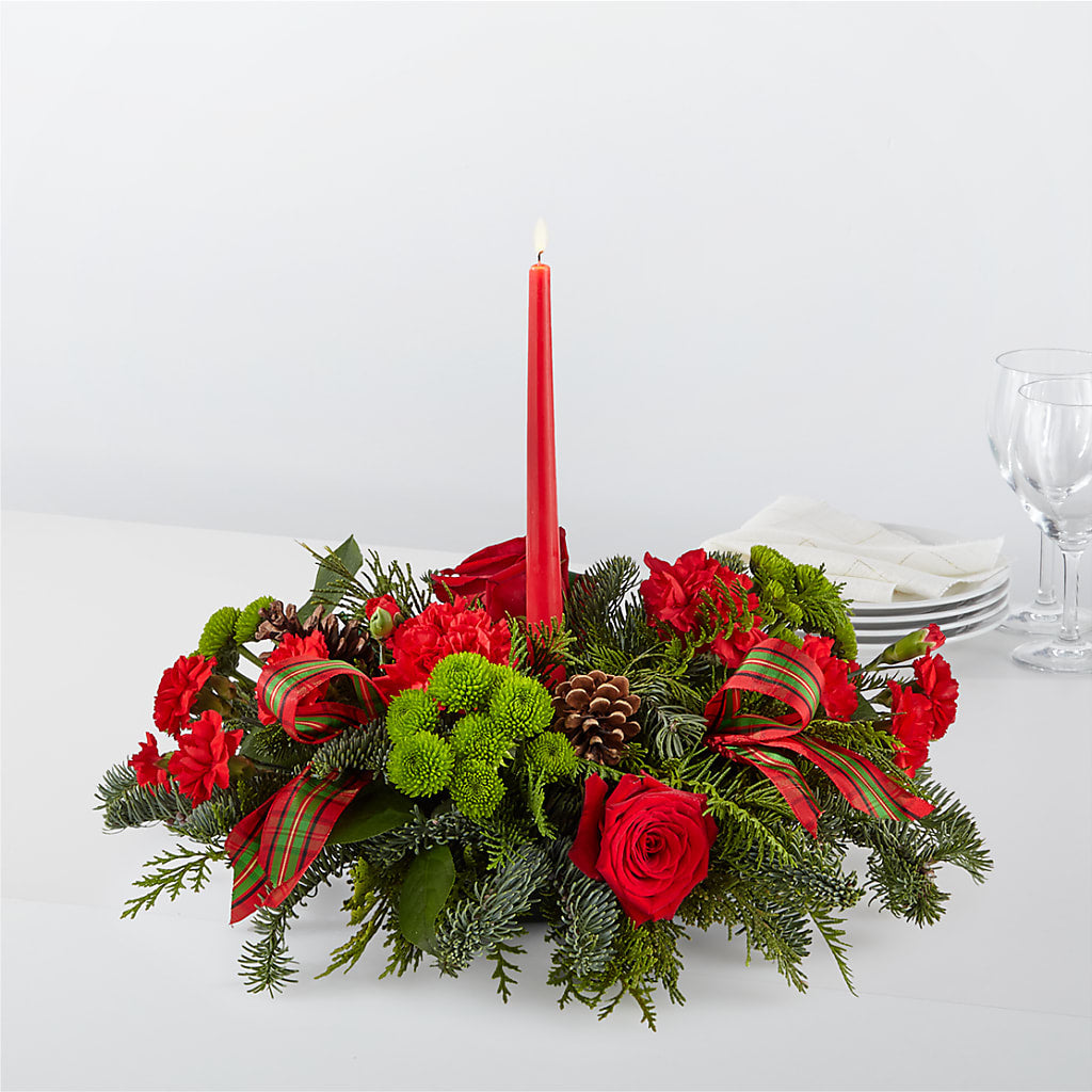 By the Candlelight Centerpiece – GEHRKE FLORAL & GREENHOUSES, Mondovi WI