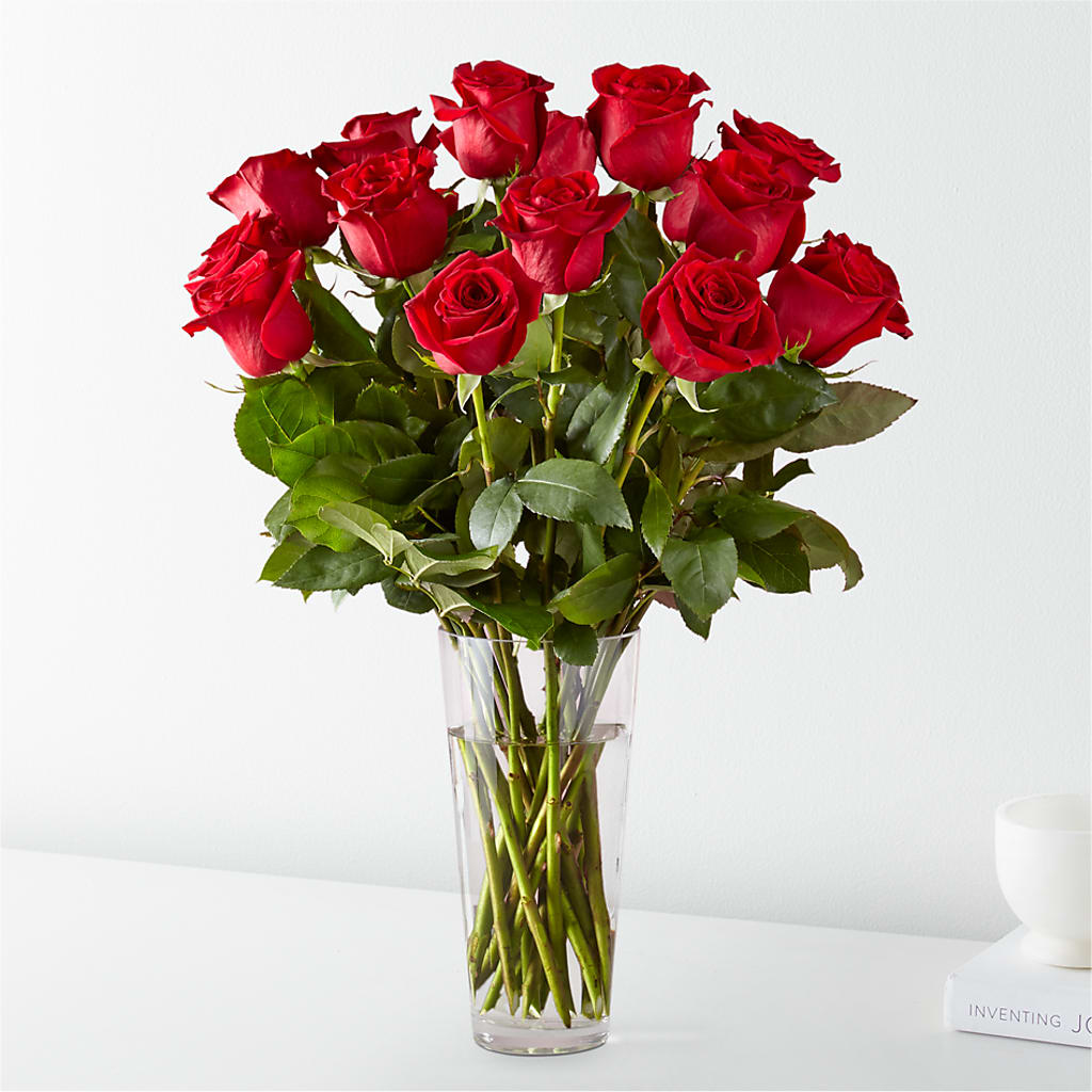 Long Stem Red Rose Bouquet – GEHRKE FLORAL & GREENHOUSES, Mondovi WI