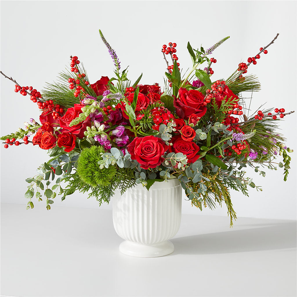 Big Red Bow Bouquet – GEHRKE FLORAL & GREENHOUSES, Mondovi WI