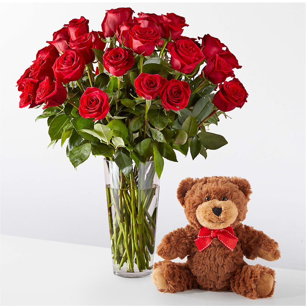 Romantic Long Stem Red Rose Bouquet Bundles – GEHRKE FLORAL & GREENHOUSES, Mondovi WI