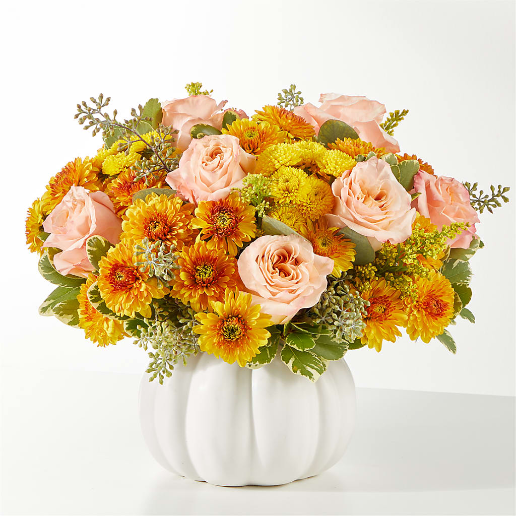 Peachy Pumpkin – GEHRKE FLORAL & GREENHOUSES, Mondovi WI