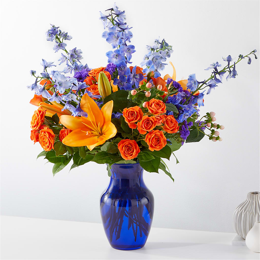 Radiant Citrus Bouquet – GEHRKE FLORAL & GREENHOUSES, Mondovi WI