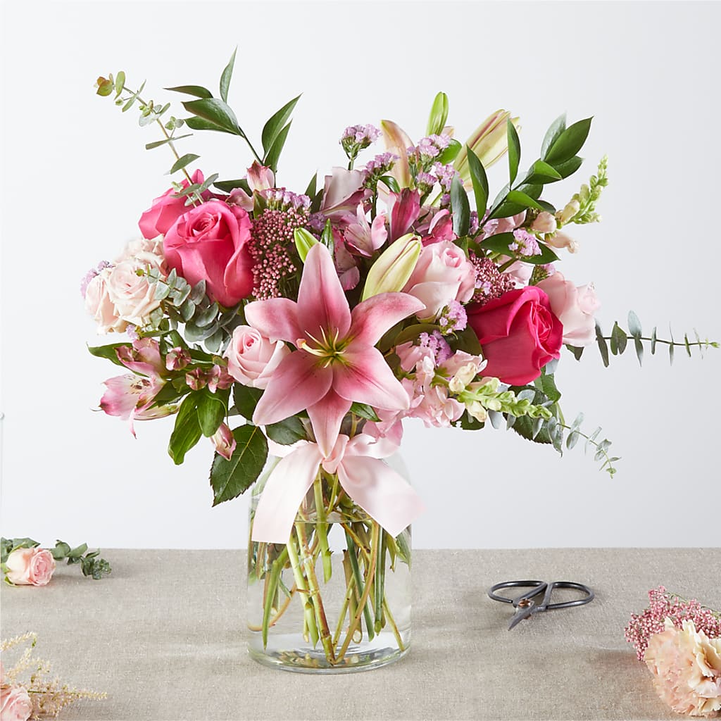 Pink Ribbon - A Florist Original – GEHRKE FLORAL & GREENHOUSES, Mondovi WI