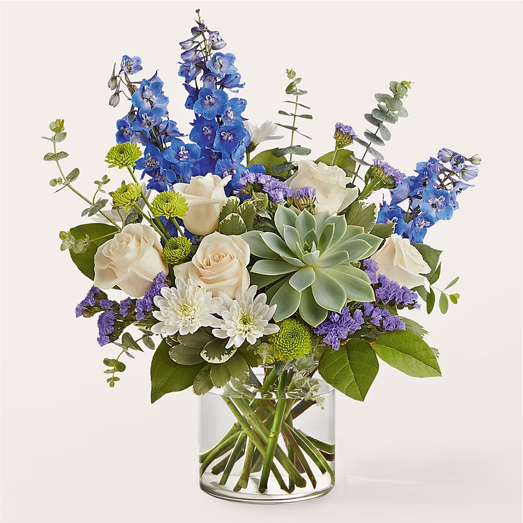 Cerulean Waves Bouquet – GEHRKE FLORAL & GREENHOUSES, Mondovi WI