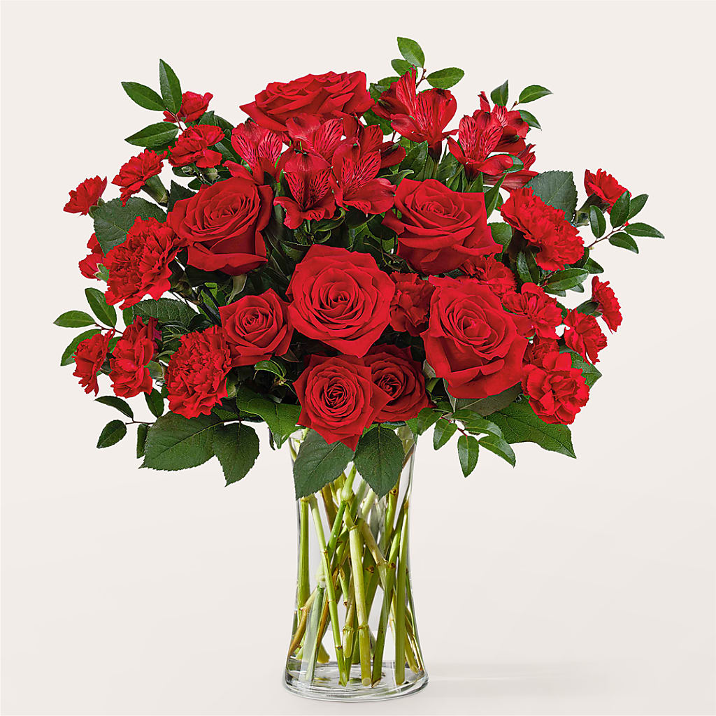 Brilliant Ruby Bouquet – GEHRKE FLORAL & GREENHOUSES, Mondovi WI