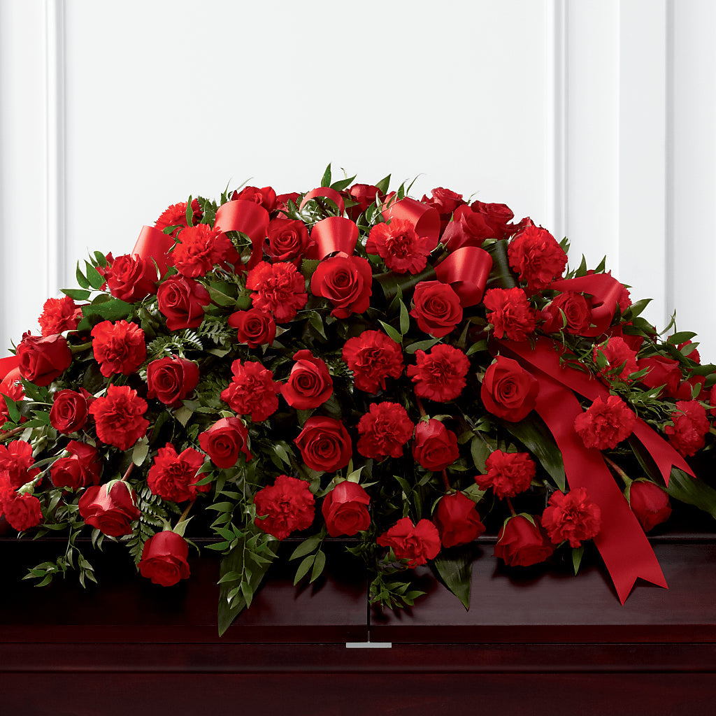 Tribute of Life Casket Spray – GEHRKE FLORAL & GREENHOUSES, Mondovi WI