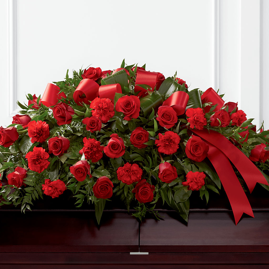 Tribute of Life Casket Spray – GEHRKE FLORAL & GREENHOUSES, Mondovi WI