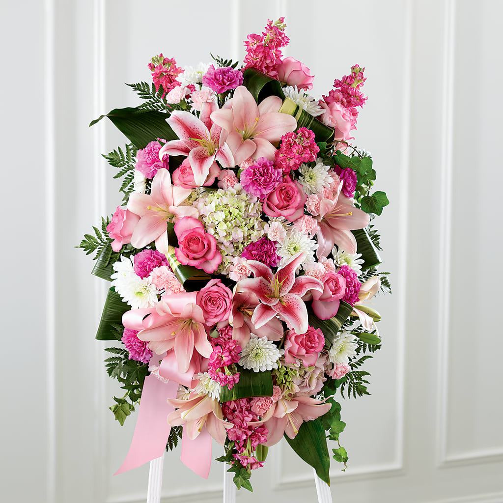 Comforting Standing Spray – GEHRKE FLORAL & GREENHOUSES, Mondovi WI
