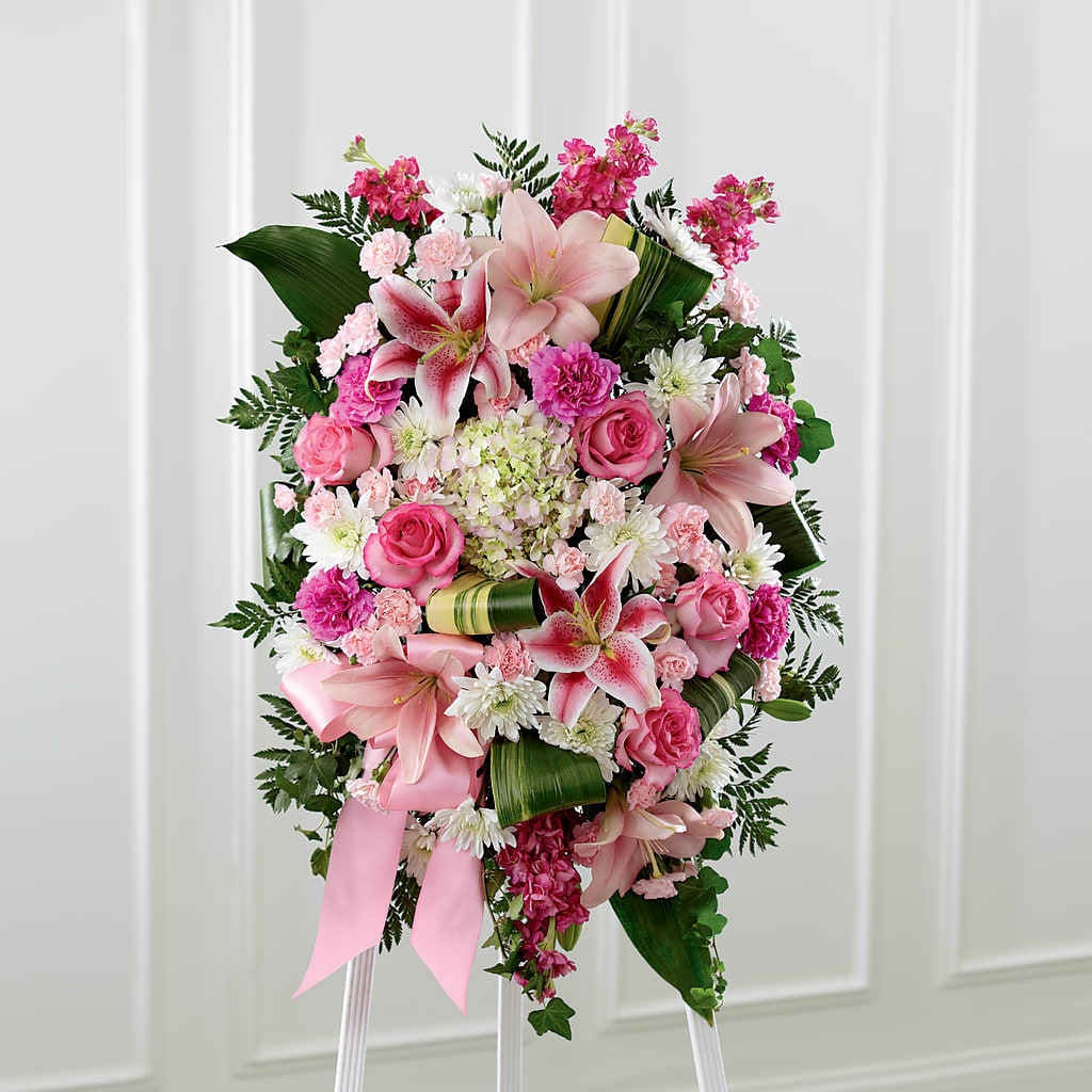 Comforting Standing Spray – GEHRKE FLORAL & GREENHOUSES, Mondovi WI
