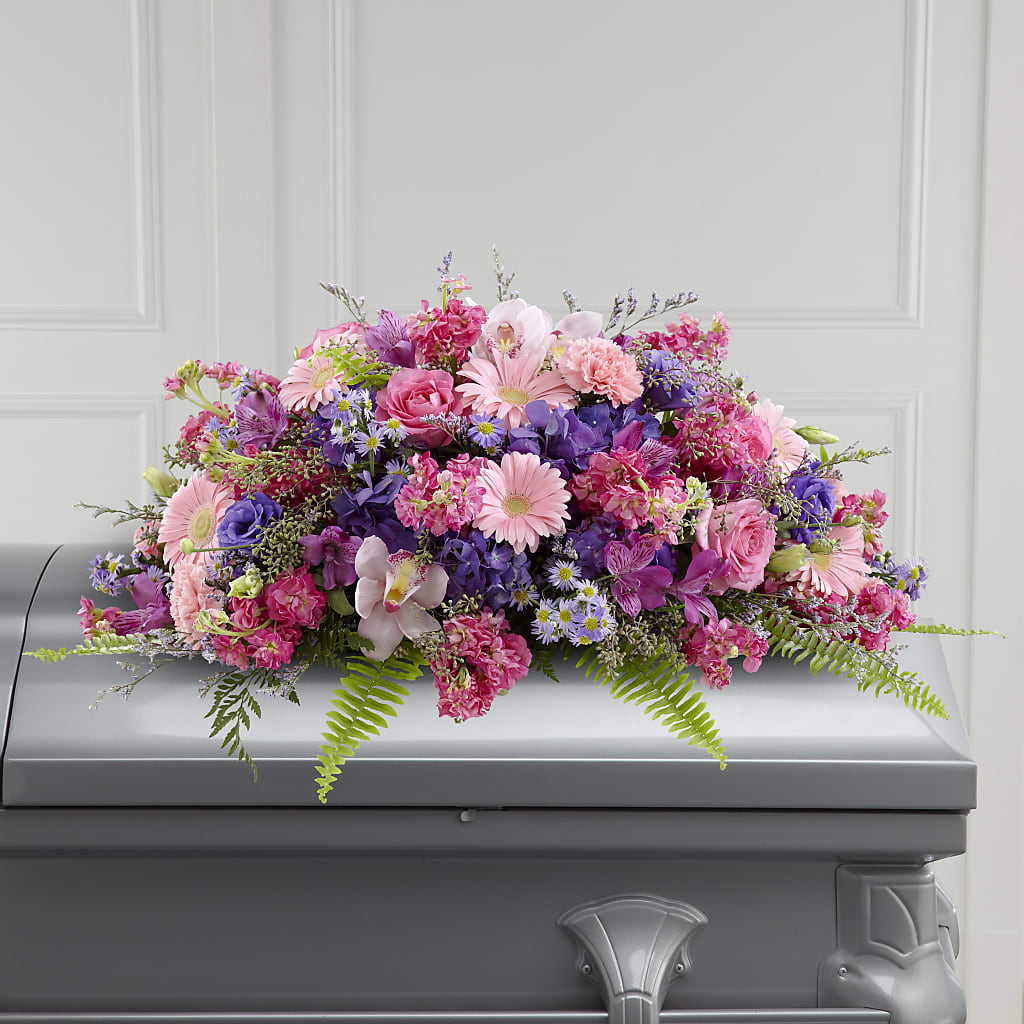 Glorious Garden Casket Spray – GEHRKE FLORAL & GREENHOUSES, Mondovi WI