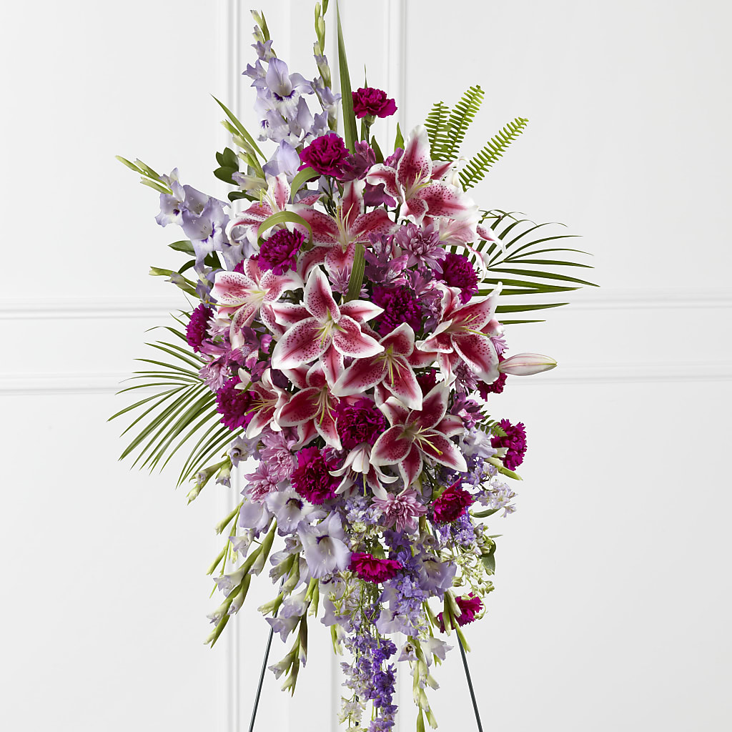 Tender Touch Standing Spray – GEHRKE FLORAL & GREENHOUSES, Mondovi WI