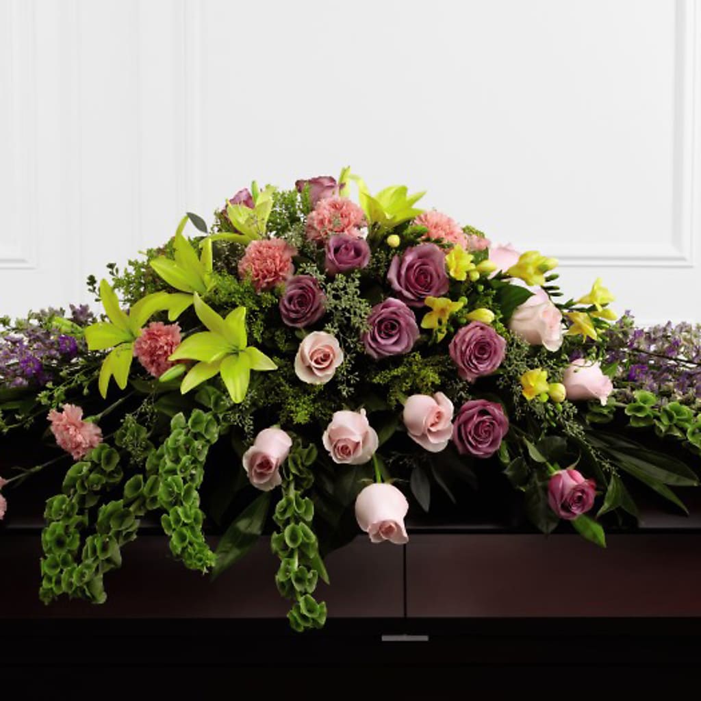 Forever Beloved Casket Spray – GEHRKE FLORAL & GREENHOUSES, Mondovi WI