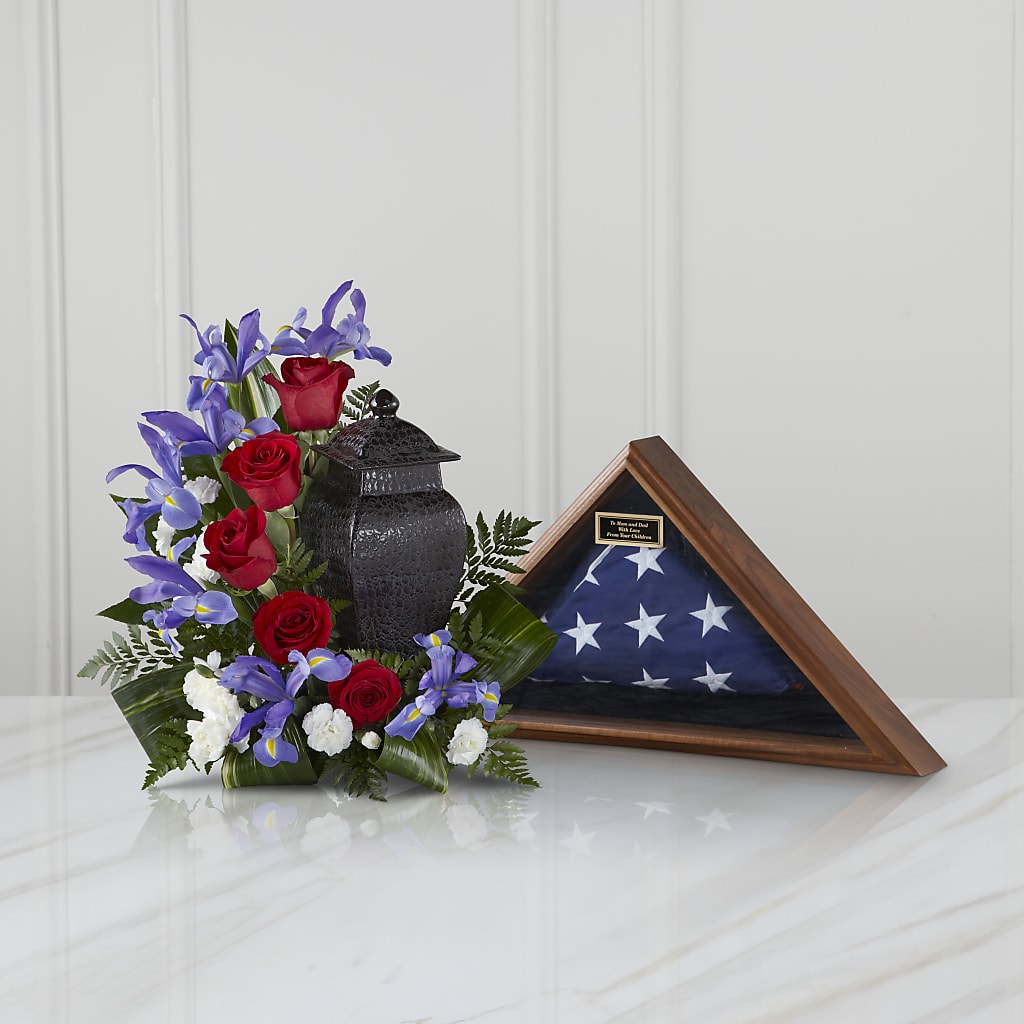 Patriotic Tribute Arrangement – GEHRKE FLORAL & GREENHOUSES, Mondovi WI
