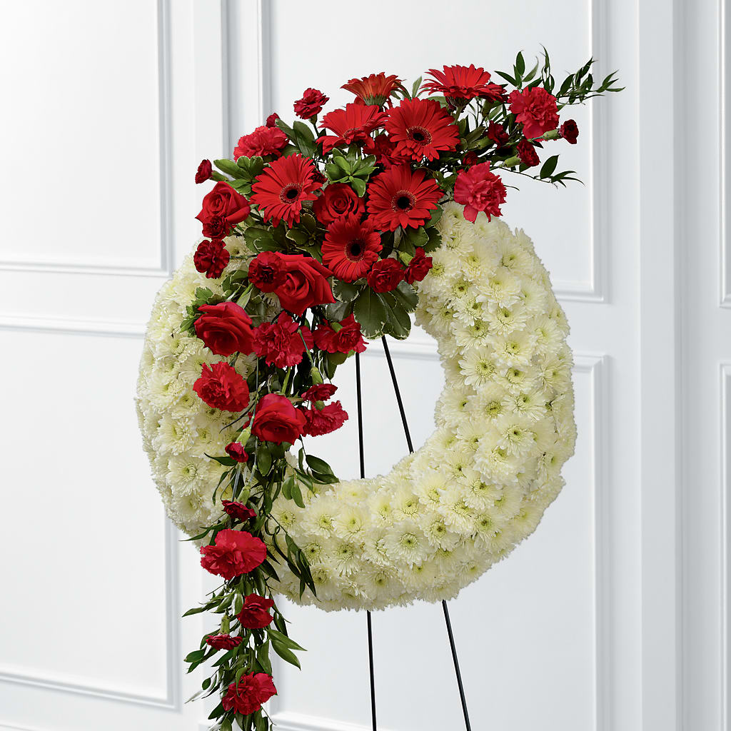 Graceful Tribute Wreath – GEHRKE FLORAL & GREENHOUSES, Mondovi WI