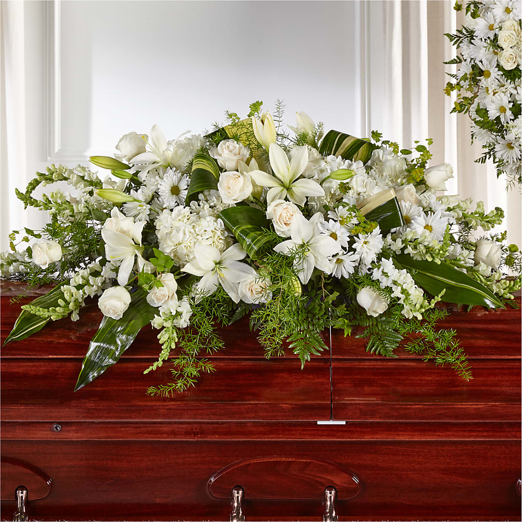 Abundance Casket Spray – GEHRKE FLORAL & GREENHOUSES, Mondovi WI