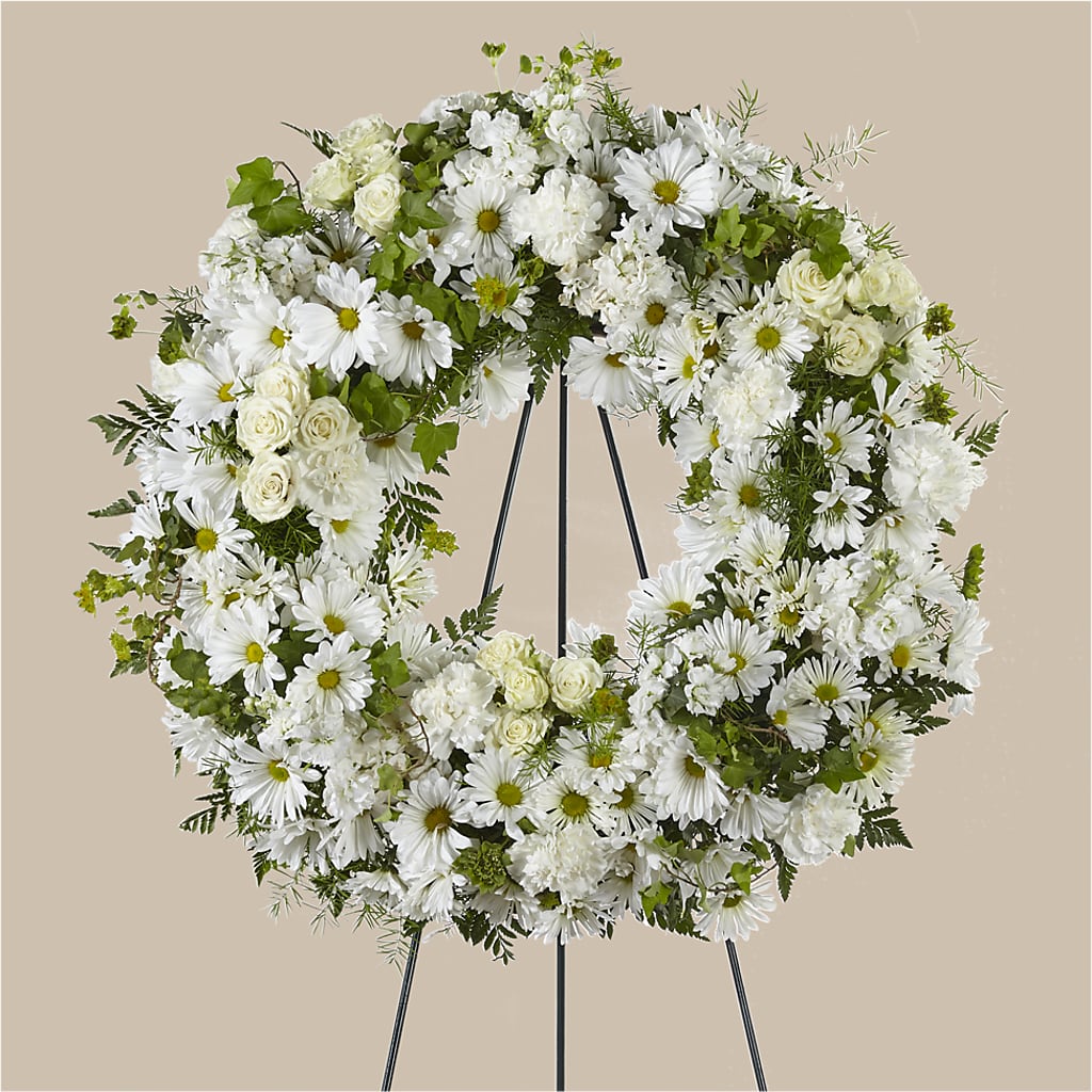 Faithful Wishes Wreath – GEHRKE FLORAL & GREENHOUSES, Mondovi WI