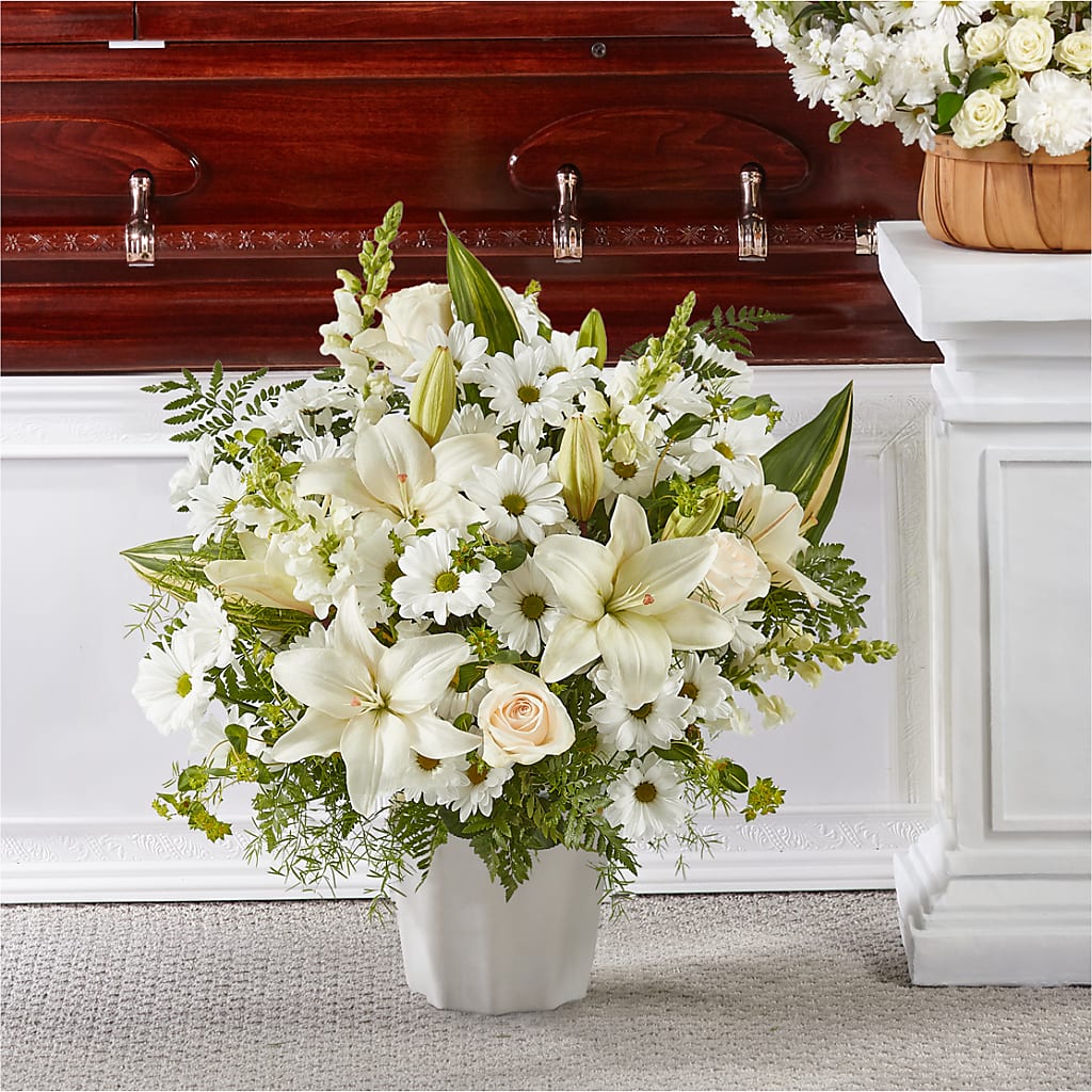 Thoughts of Tranquility Floor Basket – GEHRKE FLORAL & GREENHOUSES, Mondovi WI