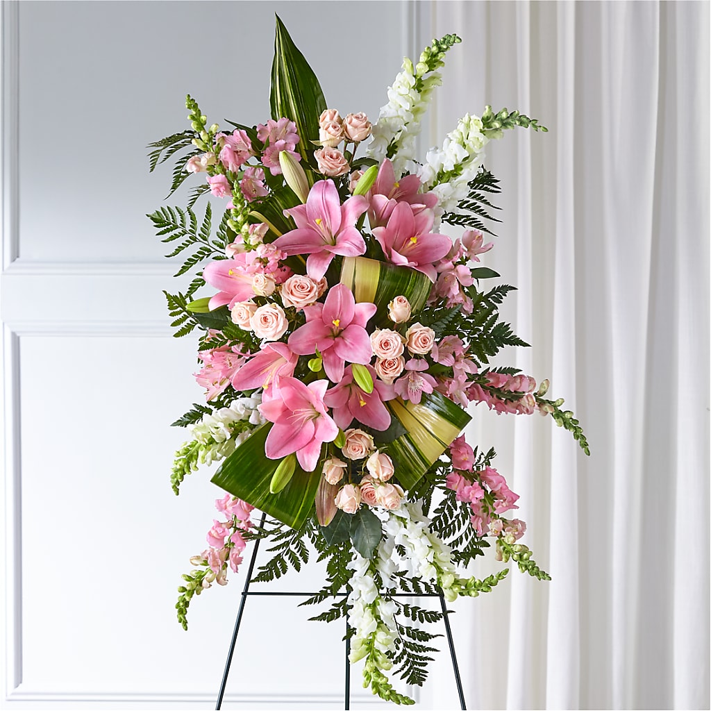 Elegant Embrace Standing Spray – GEHRKE FLORAL & GREENHOUSES, Mondovi WI