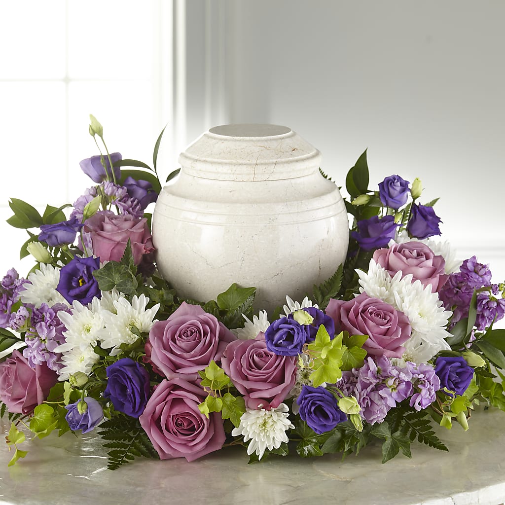 Blooming Sympathy Cremation Adornment – GEHRKE FLORAL & GREENHOUSES, Mondovi WI