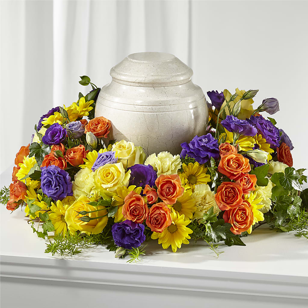Blossoms of Remembrance Cremation Adornment – GEHRKE FLORAL & GREENHOUSES, Mondovi WI
