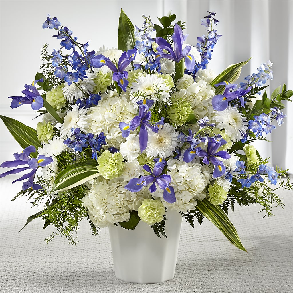 Soft Serenity Floor Basket – GEHRKE FLORAL & GREENHOUSES, Mondovi WI