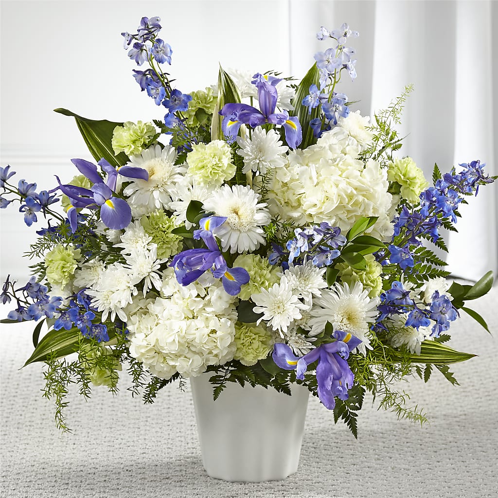 Soft Serenity Floor Basket – GEHRKE FLORAL & GREENHOUSES, Mondovi WI