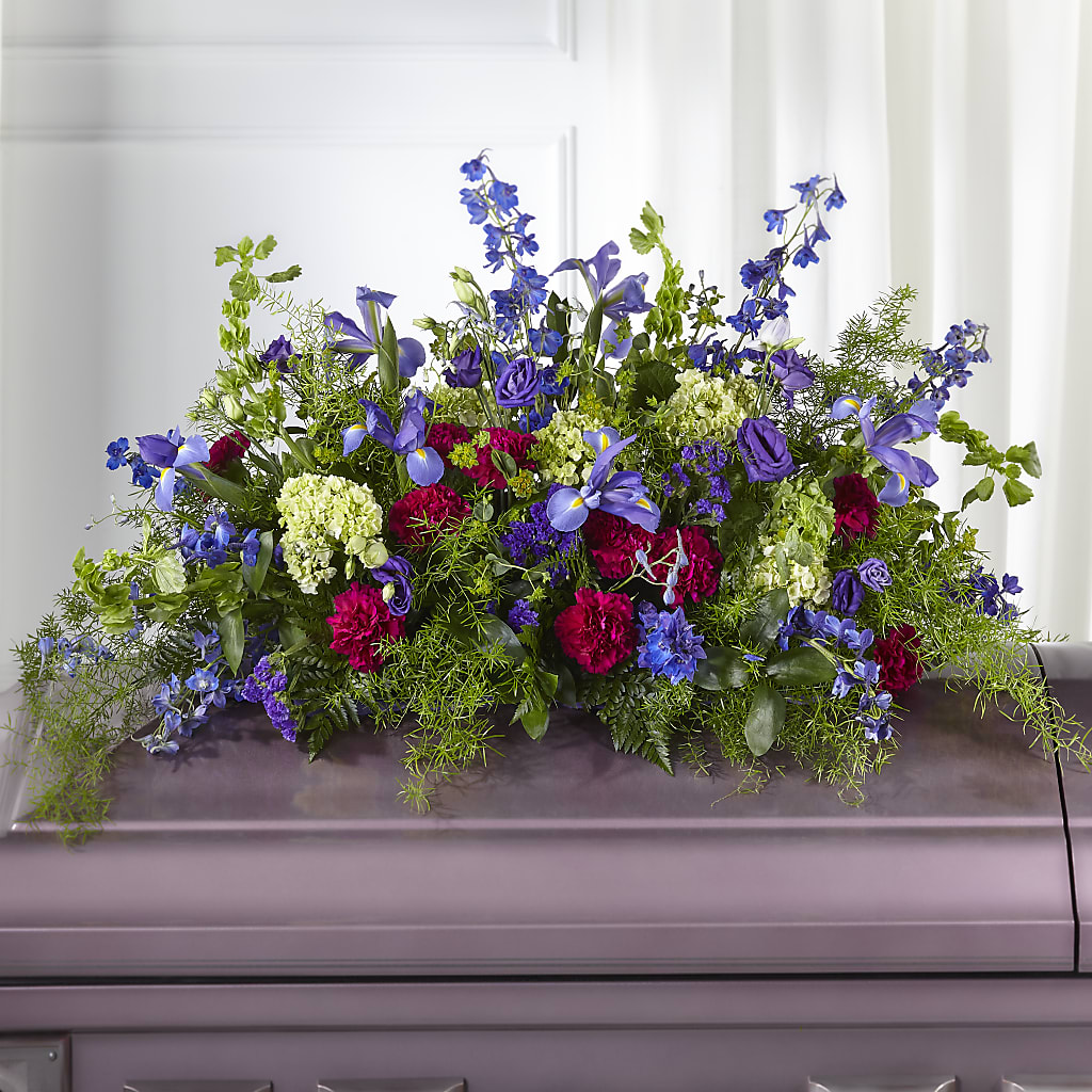 Always Treasured Casket Spray – GEHRKE FLORAL & GREENHOUSES, Mondovi WI
