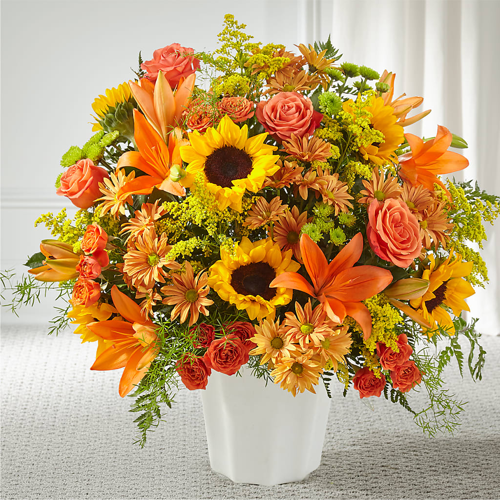 Harvest Thoughts Floor Basket – GEHRKE FLORAL & GREENHOUSES, Mondovi WI