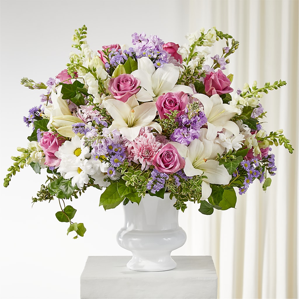 Remarkable Life Urn Arrangement – GEHRKE FLORAL & GREENHOUSES, Mondovi WI