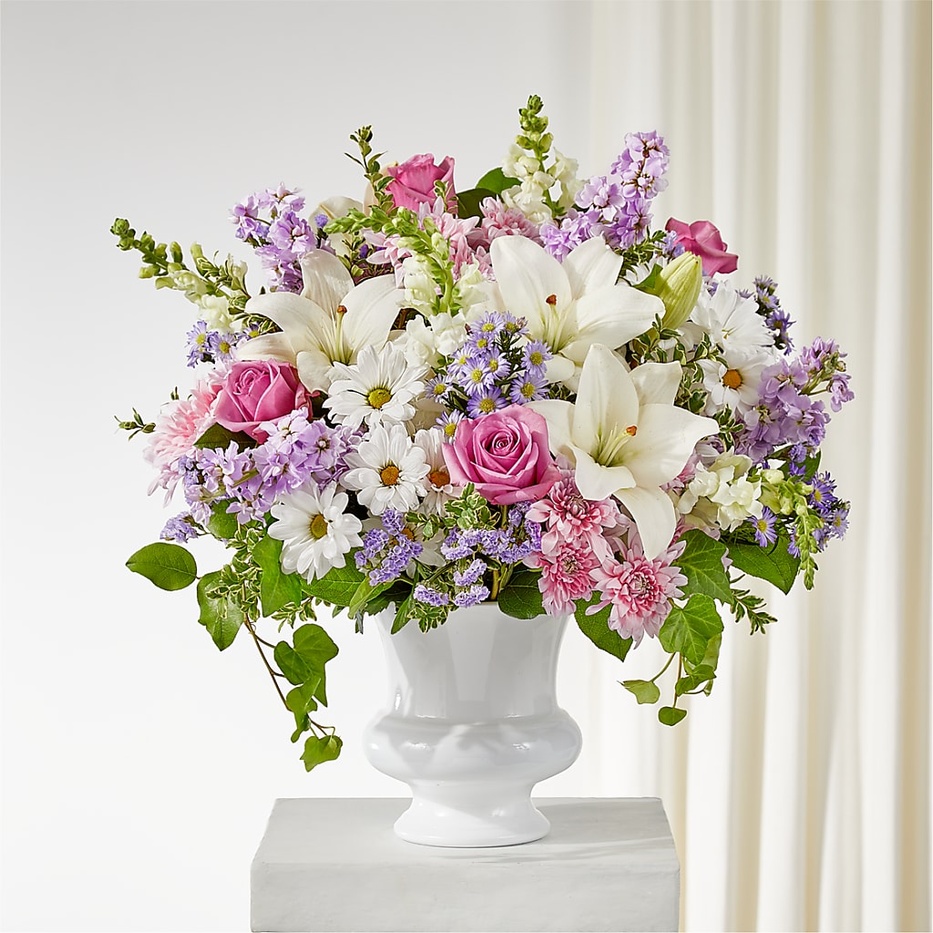 Remarkable Life Urn Arrangement – GEHRKE FLORAL & GREENHOUSES, Mondovi WI