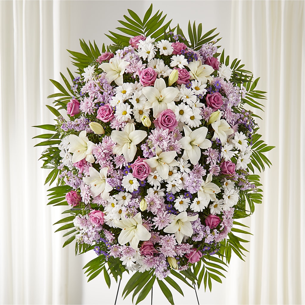 Surrounded by Love Standing Spray – GEHRKE FLORAL & GREENHOUSES, Mondovi WI
