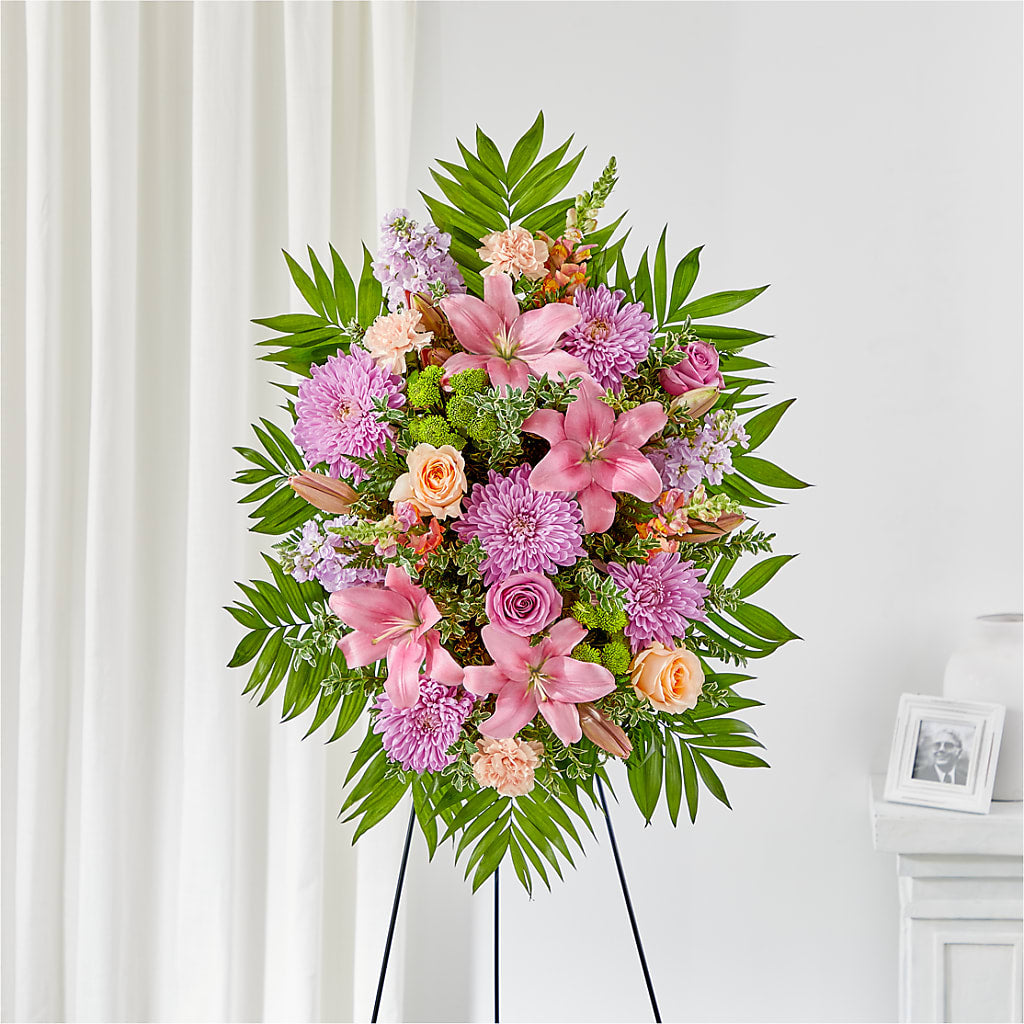 Love & Light Standing Spray – GEHRKE FLORAL & GREENHOUSES, Mondovi WI
