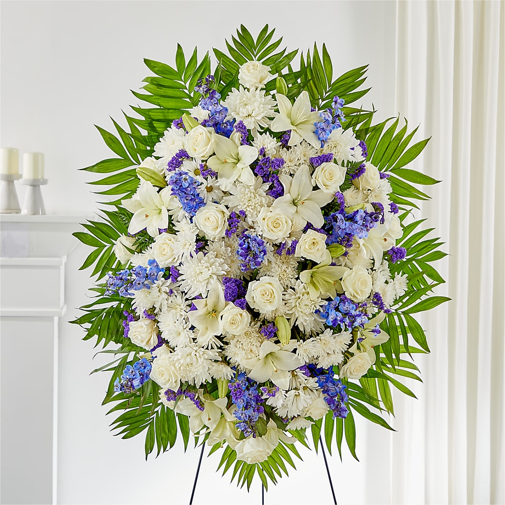 At Rest Standing Spray – GEHRKE FLORAL & GREENHOUSES, Mondovi WI