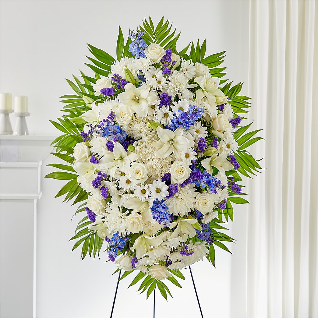 At Rest Standing Spray – GEHRKE FLORAL & GREENHOUSES, Mondovi WI