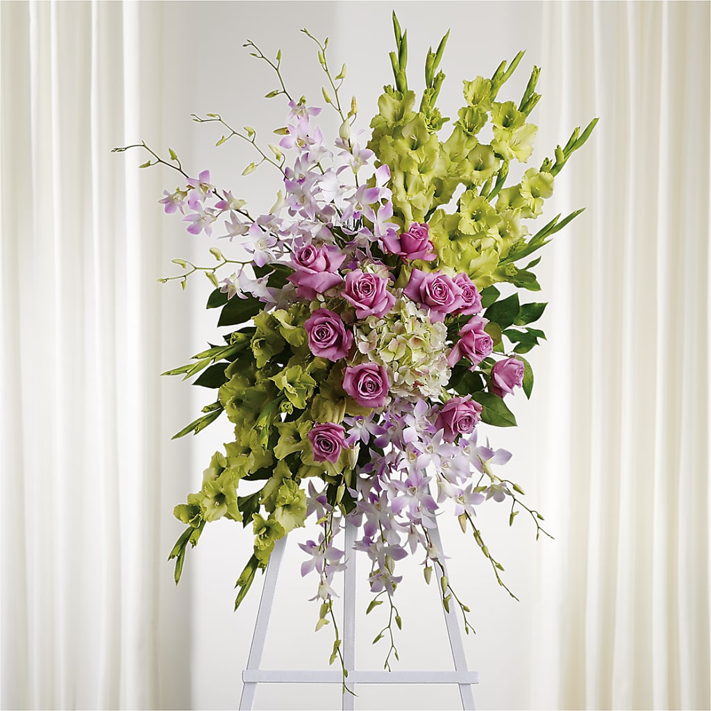 Lasting Legacy Standing Spray – GEHRKE FLORAL & GREENHOUSES, Mondovi WI