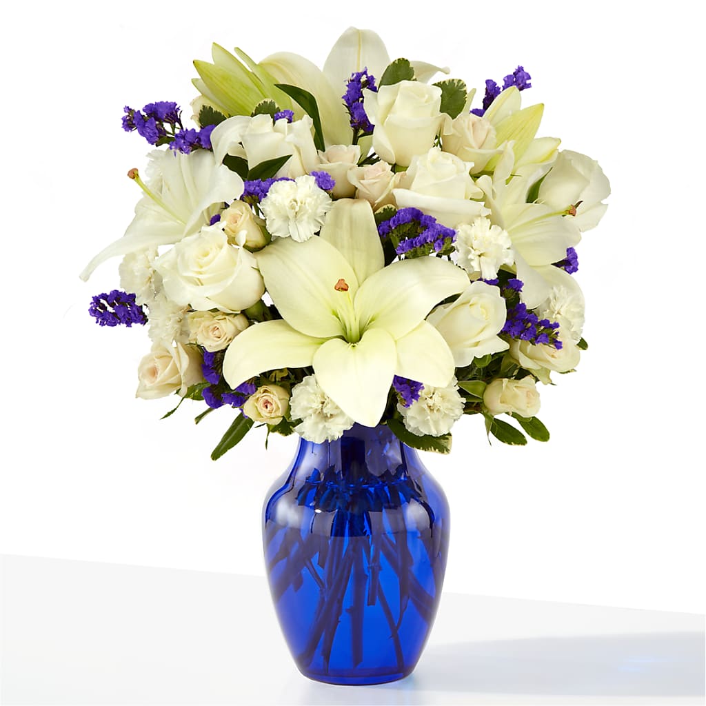 Sapphire Rush Bouquet – GEHRKE FLORAL & GREENHOUSES, Mondovi WI