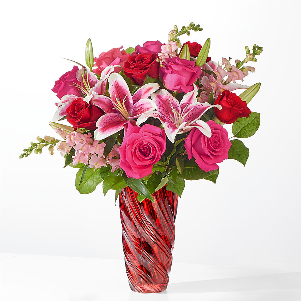 Always You Bouquet with Luxe Swirl Vase – GEHRKE FLORAL & GREENHOUSES, Mondovi WI