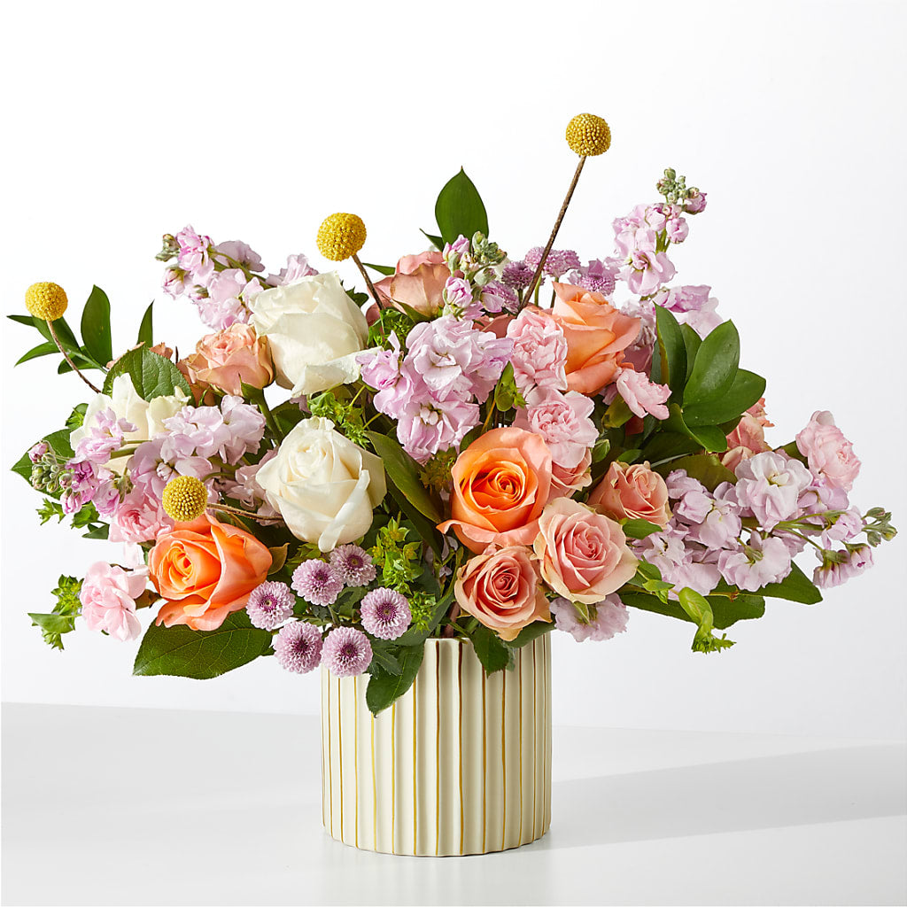 French Market Bouquet with Ivory Vase – GEHRKE FLORAL & GREENHOUSES, Mondovi WI
