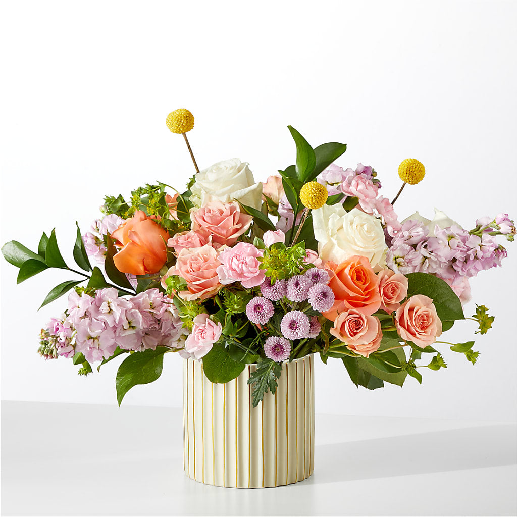 French Market Bouquet with Ivory Vase – GEHRKE FLORAL & GREENHOUSES, Mondovi WI