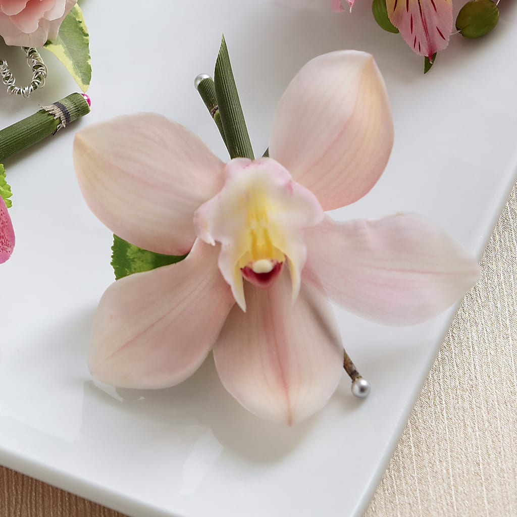 Pink Cymbidium Boutonniere – GEHRKE FLORAL & GREENHOUSES, Mondovi WI