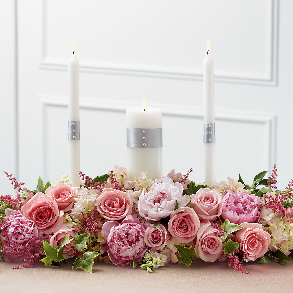 Worldwide Romance Unity Candle Arrangement – GEHRKE FLORAL & GREENHOUSES, Mondovi WI