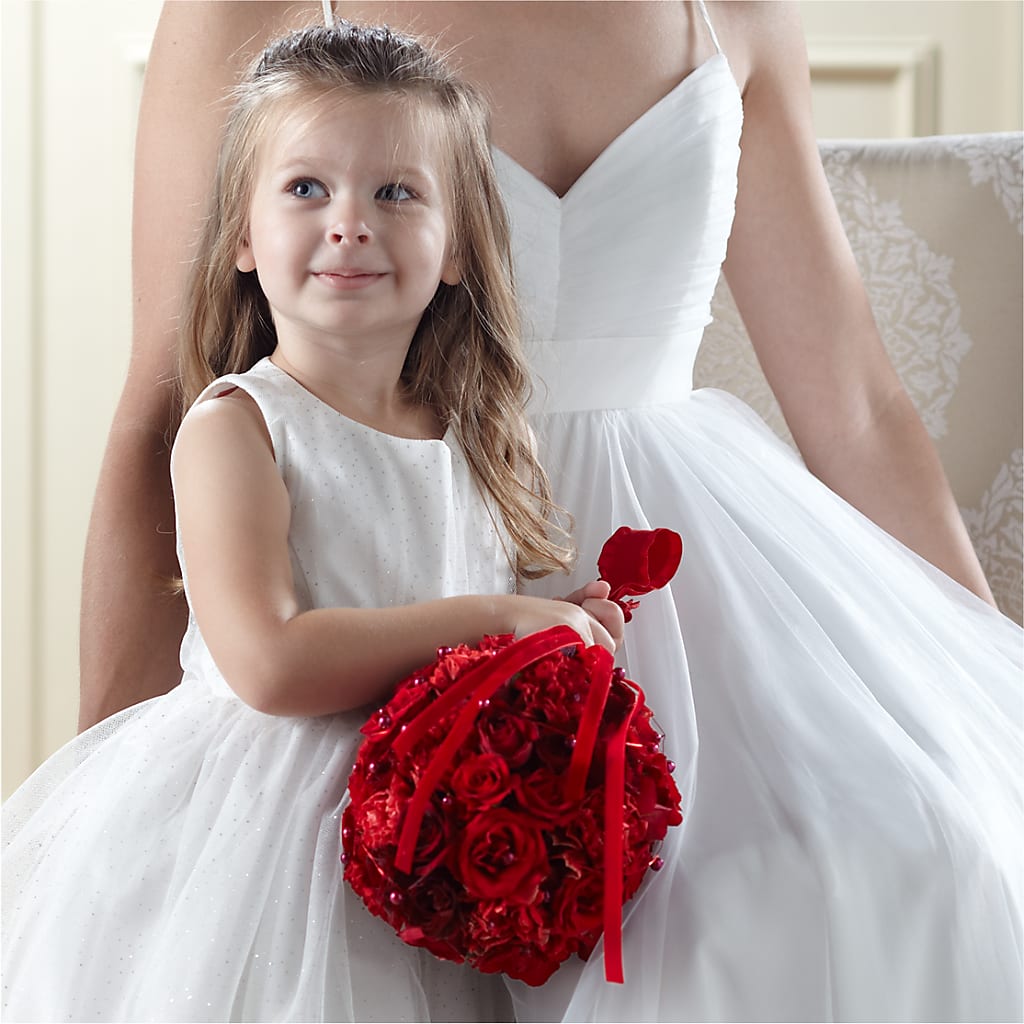 Pure at Heart Flower Girl Arrangement – GEHRKE FLORAL & GREENHOUSES, Mondovi WI