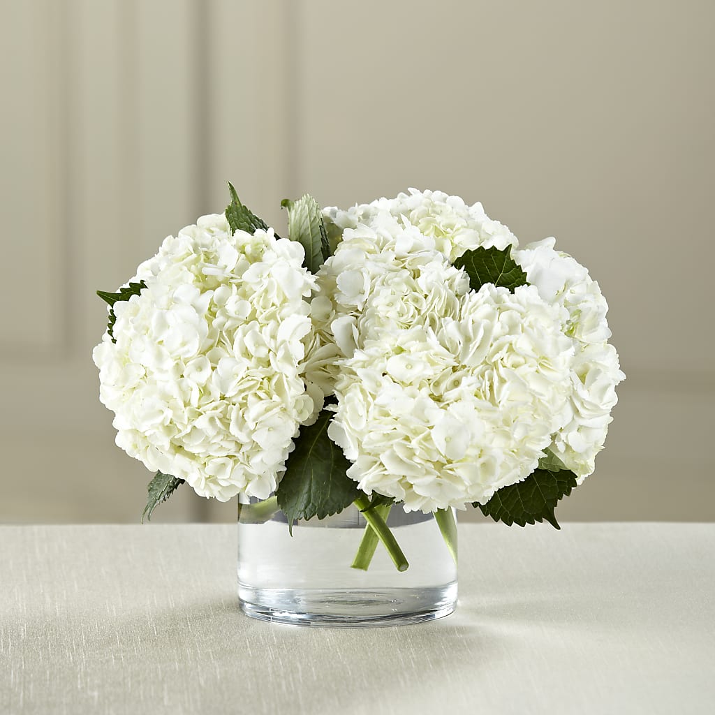 White Hydrangea Bouquet – GEHRKE FLORAL & GREENHOUSES, Mondovi WI