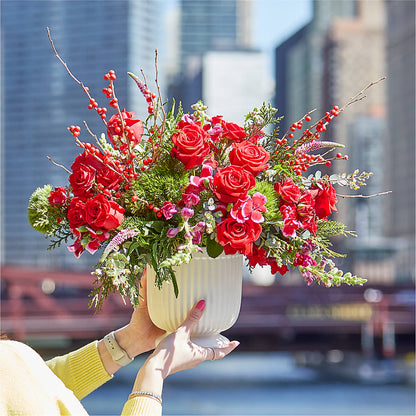 Big Red Bow Bouquet – GEHRKE FLORAL & GREENHOUSES, Mondovi WI