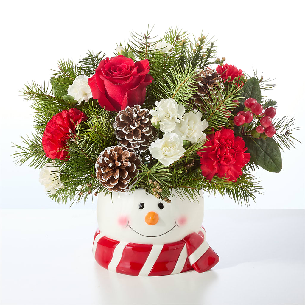 Jolly Snowman Bouquet – GEHRKE FLORAL & GREENHOUSES, Mondovi WI