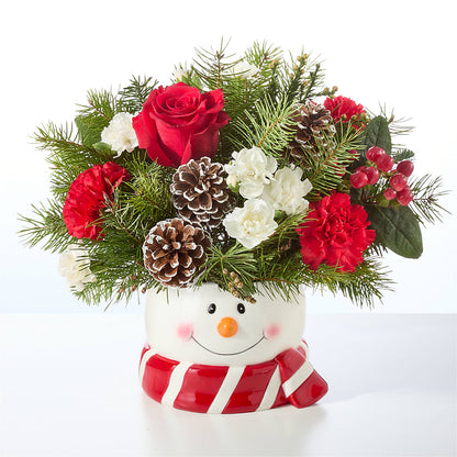 Jolly Snowman Bouquet – GEHRKE FLORAL & GREENHOUSES, Mondovi WI