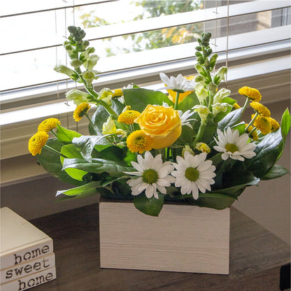 Sun Salutation Box Bouquet – GEHRKE FLORAL & GREENHOUSES, Mondovi WI