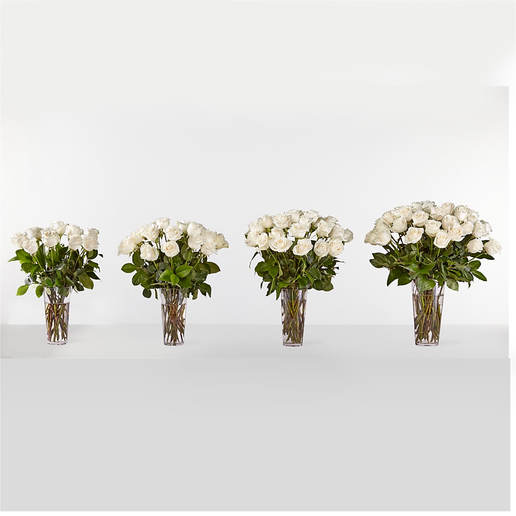 Long Stem White Rose Bouquet – GEHRKE FLORAL & GREENHOUSES, Mondovi WI