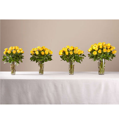 Long Stem Yellow Rose Bouquet – GEHRKE FLORAL & GREENHOUSES, Mondovi WI