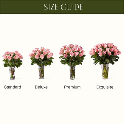 Long Stem Pink Rose Bouquet – GEHRKE FLORAL & GREENHOUSES, Mondovi WI
